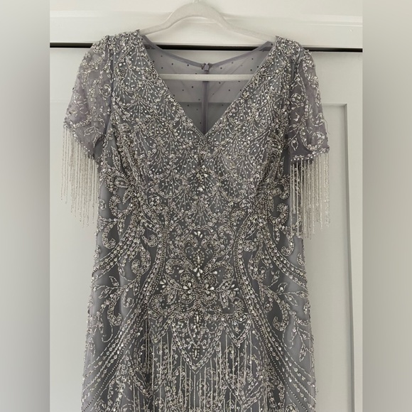 Custom beaded gown - Picture 3 of 10